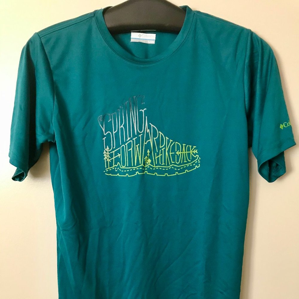 Columbia Boys XL Teal Performance Athletic T-Shirt - Like New!